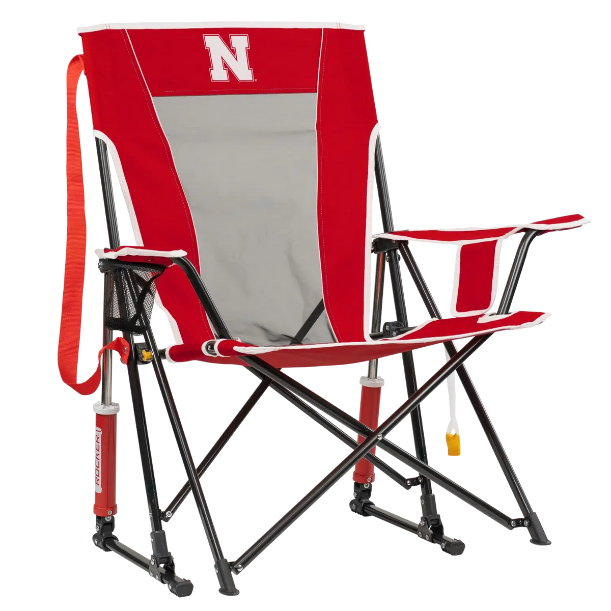 College Comfort Pro Rocker™ - Nebraska Cornhuskers - Outdoor Day